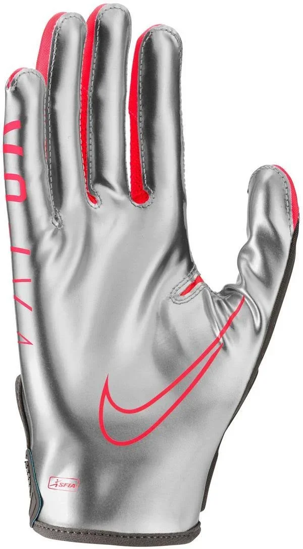 Nike Vapor Jet 6.0 Football Receiver Gloves Red/Silver XXL