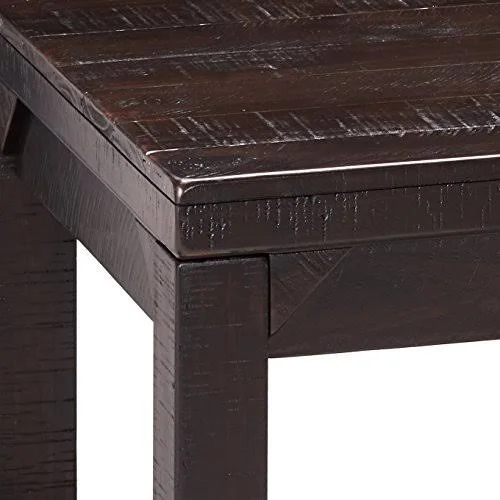 Signature Design by Ashley T745-3 Rectangular End Table, Rustic Brown