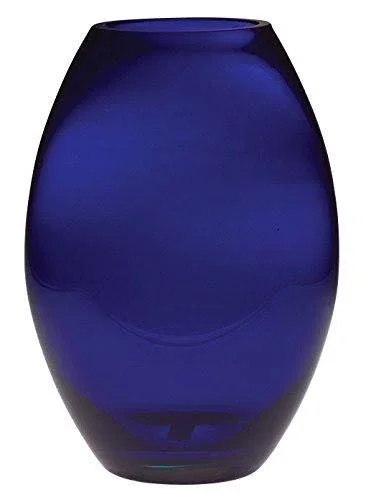 High Quality Glass 12x22 Majestic Gifts European Handmade Barrel Vase, X-Large, Cobalt Blue