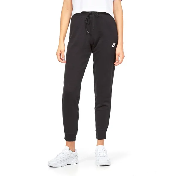 Nike Womens Essential Pant Tight Fleece Black/White Size Xs