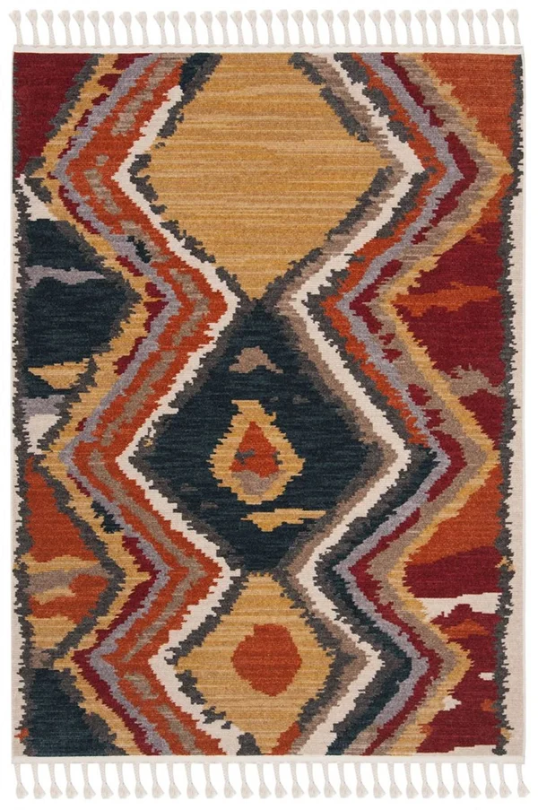 Safavieh Farmhouse 803 Area Rug - Yellow, Red, 5&0x22 x 7&3x22 Rectangle