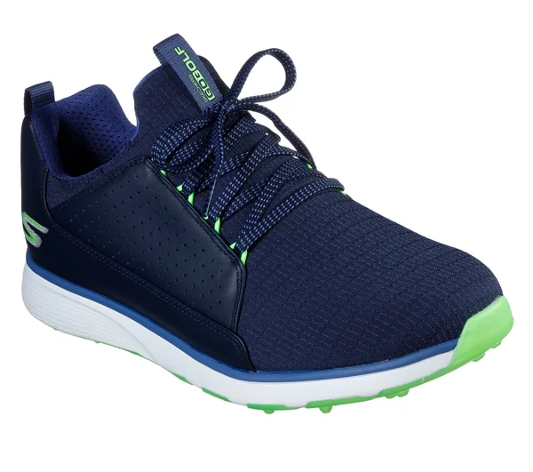 Skechers Go Golf Mojo Elite Golf Shoes, Navy/Lime, 9.0