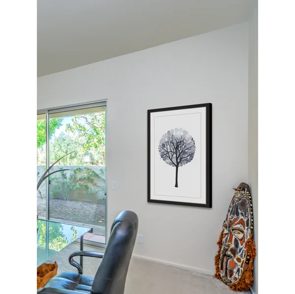 Marmont Hill Midnight Elm I Framed Painting Print, Black