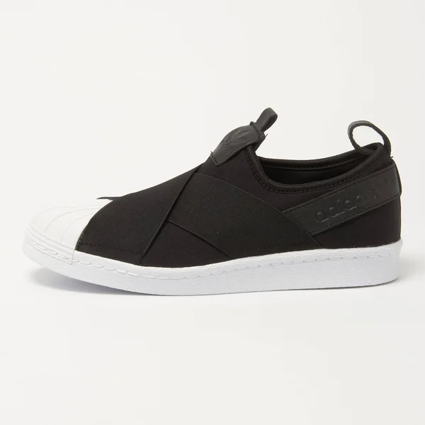 Adidas Originals Black Superstar Slip on Sneakers
