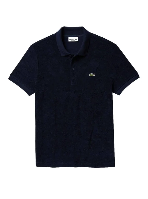 Lacoste Cotton Fleece Blend Regular Fit Polo Shirt - Navy| PH5474-166