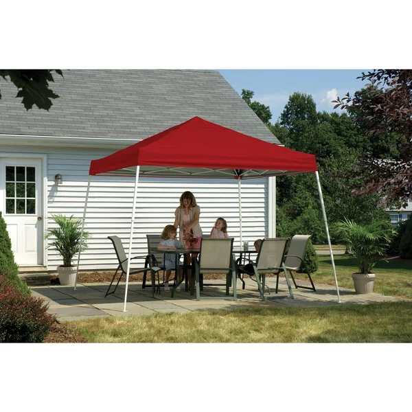 ShelterLogic 12 ft. x 12 ft. Sport Pop Up Canopy, Slant Leg, White