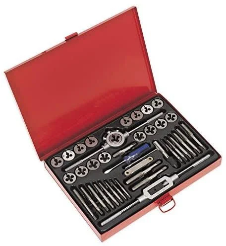 Sealey AK3040 Tap & Die Set 40pc Split Dies Metric