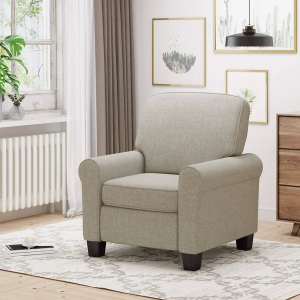 Patricia Club Chair, Mid-Century Modern, Minimal - Beige