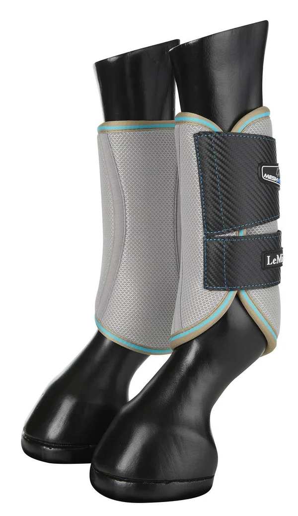 LeMieux Carbon Mesh Wrap Boots Azure, Large