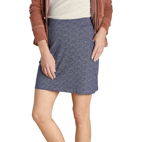 Toad & Co Women's Samba Luna Skirt - Small - True Navy Herringbone Print