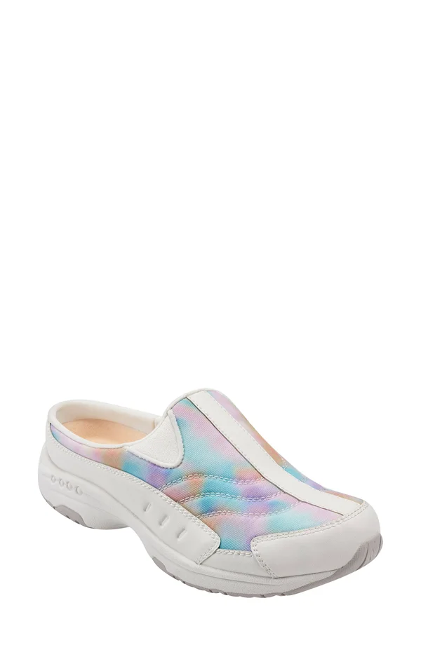 Women's Easy Spirit Traveltime Slip-On Sneaker, Size 8 WW - White