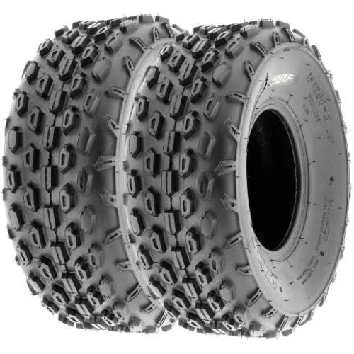 Set Pair of 2 Sunf Go Kart & ATV Knobby Tires 19x7-8 19x7x8 4 PR A015