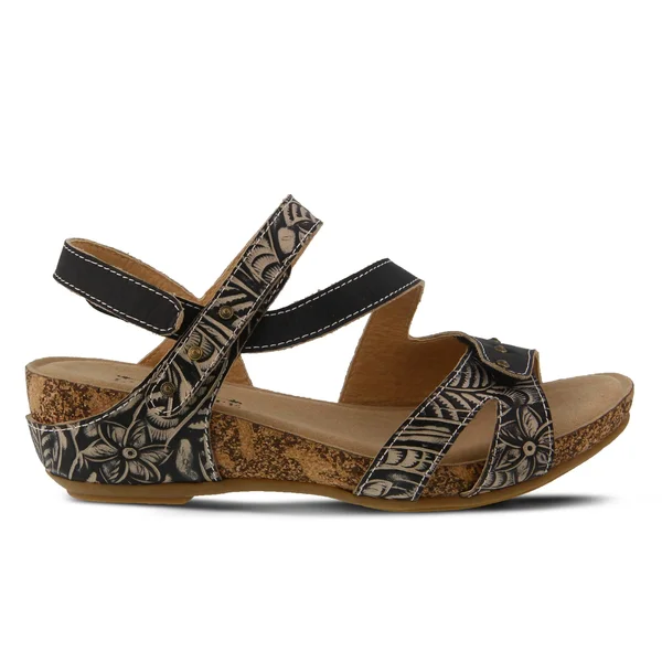 L&Artiste by Spring Step Women's Quilana Strappy Sandal, Size: 42, Light Beige