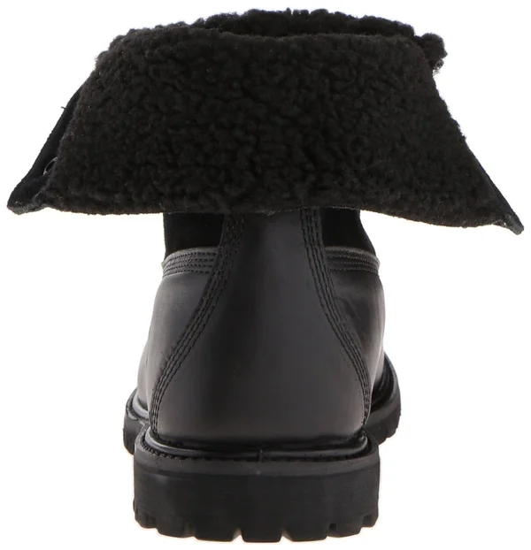 Timberland Authentics Teddy Fleece Waterproof Fold-Down Boots - Women's Black, 6.5