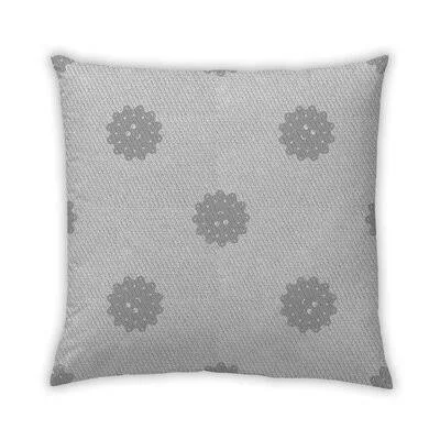 Plattville Square Pillow Cover & Insert East Urban Home Color: Gray, Cover Material: Microsuede
