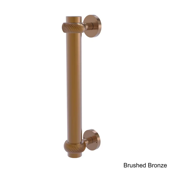Allied Brass 8 inch Door Pull Twisted Accents Matte White 402T-WHM