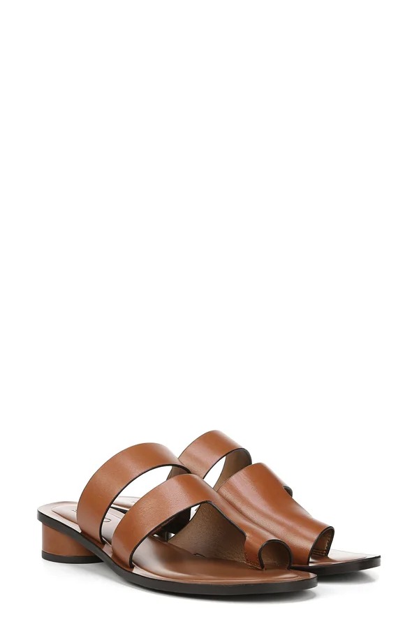 Sarto by Franco Sarto Women's Trixie Slide Sandal - Size: 5, Brown Vachetta Leather