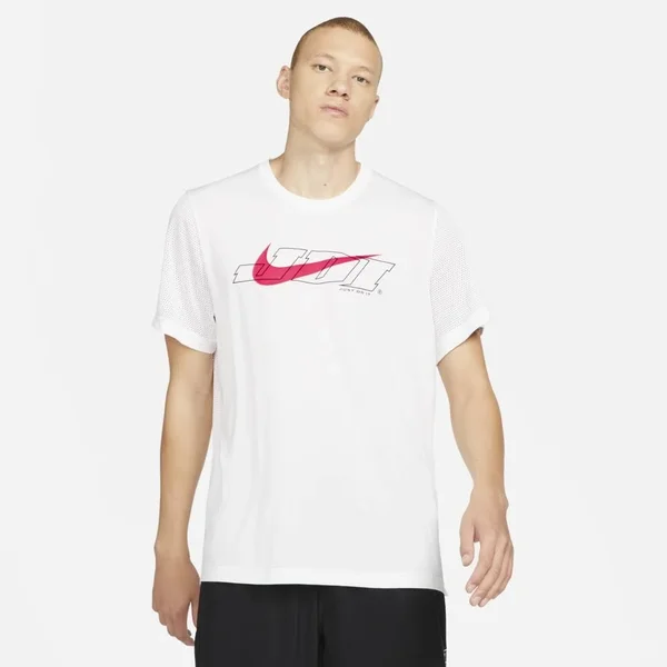 Nike Sport Clash Men's Short-Sleeve Training Top in White, Size: Small, CZ7718-100