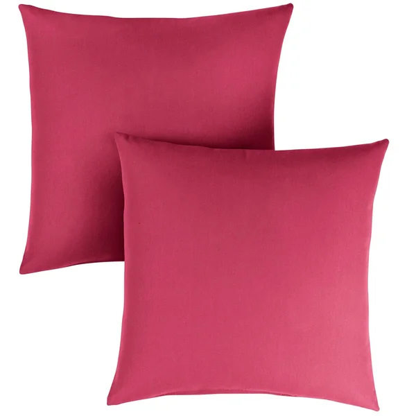 2pk 20x22 Sunbrella Outdoor Throw Pillows Hot Pink