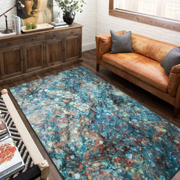 Mohawk Home Prismatic Layered Marble Rug - Grey, 2x3 ft