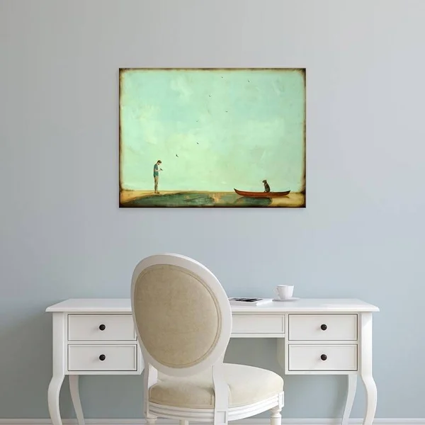 Easy Art Prints Alicia Armstrong's 'Day Training' Premium Canvas Art - 24 x 32 - Classic Black Frame