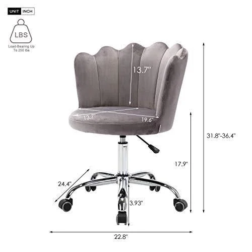 Recaceik Velvet Swivel Shell Chair - Swivel Shell Chair for Living Room/Bed Room