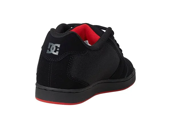 DC Net Men's Skate Shoes Black/Black/Red : 18 D - Medium