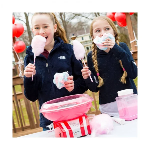 The Candery Cotton Candy Machine - Bright, Colorful Style- Makes Hard Candy, Sugar Free Candy, Sugar Floss, Homemade Sweets for