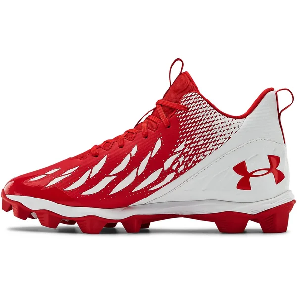 Under Armour Men's Spotlight Franchise RM Football Cleats - Red - 14