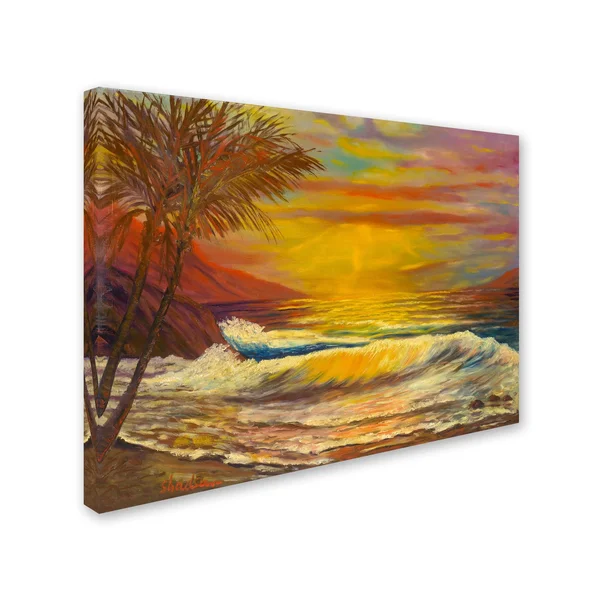 Trademark Fine Art A Tropical Lagoon Canvas Art by Manor Shadian, Size: 35 x 47