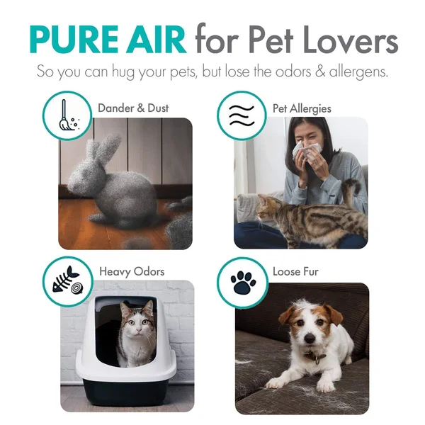 Alen BreatheSmart Flex True HEPA Air Purifier - HEPA-OdorCell +, Champagne Gold