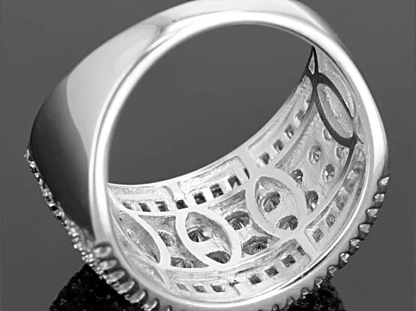 4.50ctw Bella Luce Round & Baguette Rhodium Over Sterling Silver Ring - Size 10