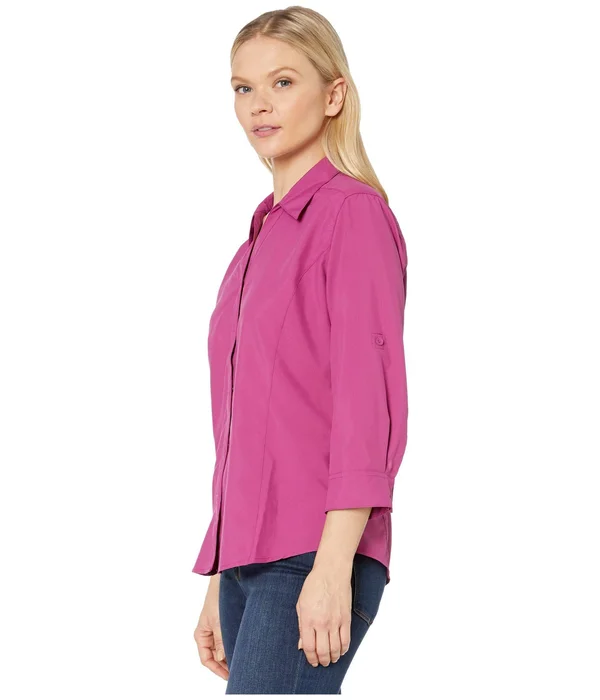 Expedition Chill Stretch 3/4 Sleeve Top Dark Harbor, Xs