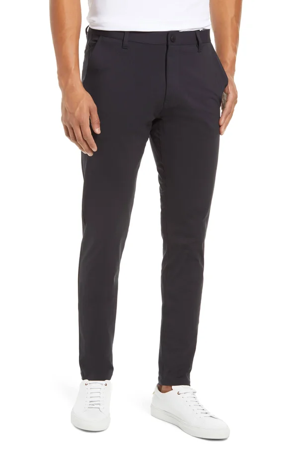 Men's Rhone Commuter Skinny Fit Men's Pants, Size 36 - Black