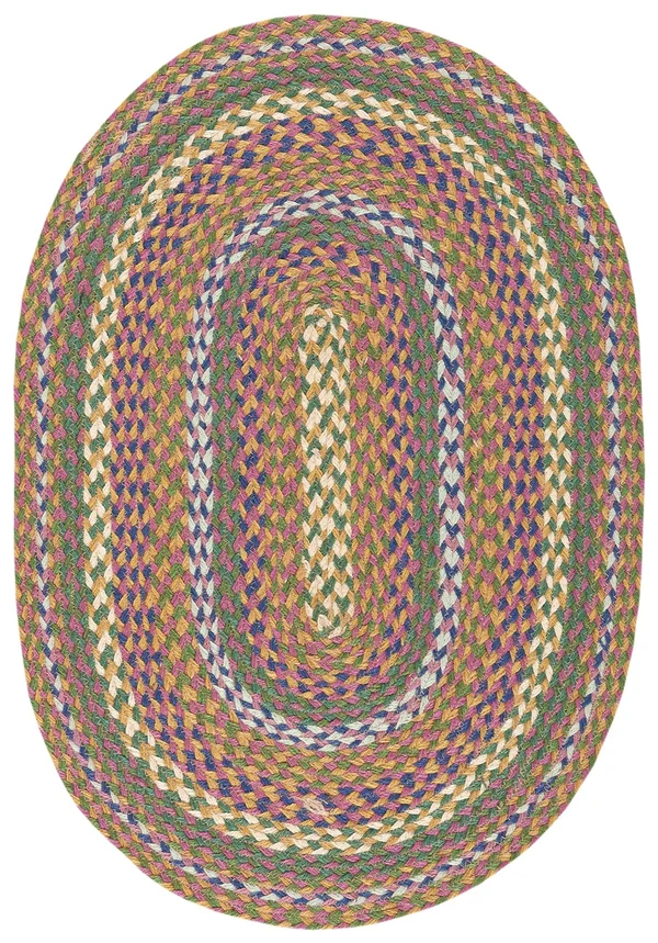 Safavieh CAP241Y-6OV 6 x 9 ft. Oval Cape Cod Area Rug Green & Pink