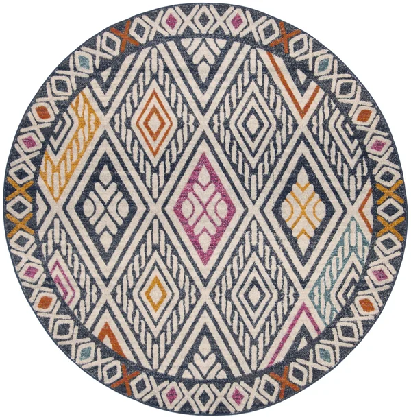 Safavieh Evoke EVK286N Navy/Ivory 8& x 10& Area Rug