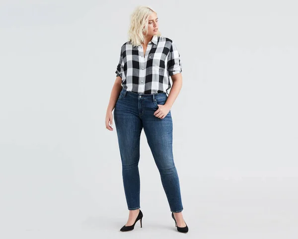Levi&s Plus 711 Skinny (Astro Indigo) Women's Jeans