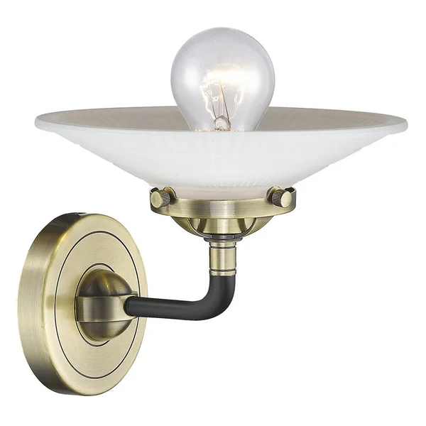 Innovations 284-1W-OB-G1-LED Oil Rubbed Bronze Halophane 1 Light Sconce