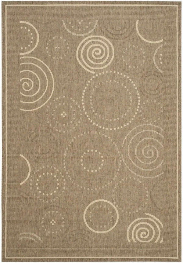Safavieh Courtyard CY1906-3009 5&3x22 x 7&7x22 Brown, Natural Area Rug