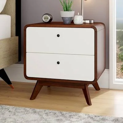 Indi 2 Drawer Nightstand George Oliver