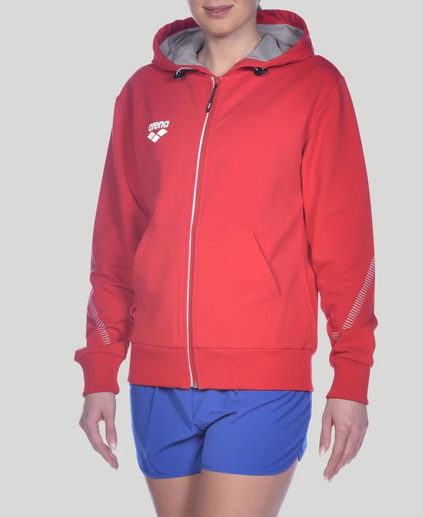 Arena 1d347 Team Line Hooded Jacket - Red - S