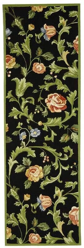 Safavieh Chelsea HK310B 7&9x22 x 9&9x22 Black Area Rug