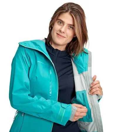 Mammut Women's Haldigrat HS Hooded Jacket - XL - Dark Ceramic