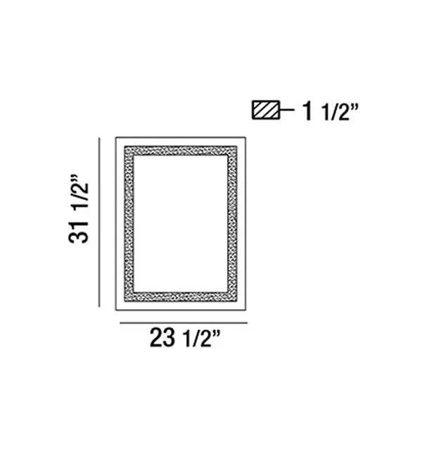 Eurofase 29108-015 Small Back Lit LED Mirror