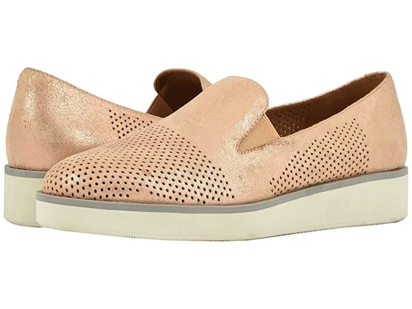 Softwalk Women's Whistle Slip On - Size: 9.5, Rose Gold Nubuck