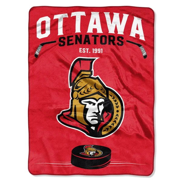 Ottawa Senators Inspired Plush Raschel Blanket