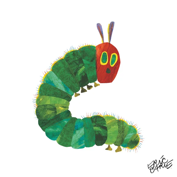 Marmont Hill The Very Hungry Caterpillar Character Caterpillar 4 by Eric Carle Painting Print on Wrapped Canvas - Size: 24x22 H