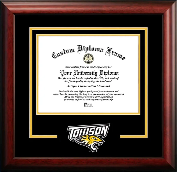 Towson Tigers Spirit Diploma Frame