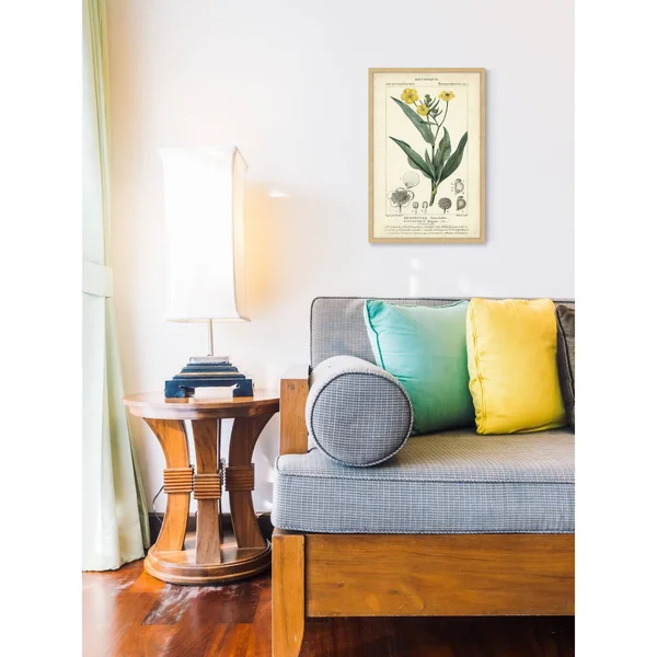 Marmont Hill Inc Botanique Study in Yellow III' Framed Painting Print, 16 x 24