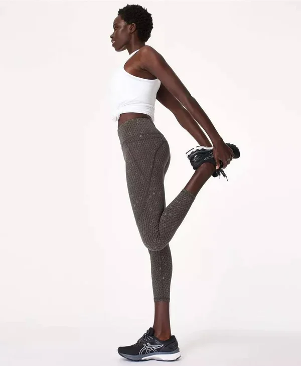 Sweaty Betty Power Reflective 7/8 Workout Leggings - Grey, Women's XXLarge